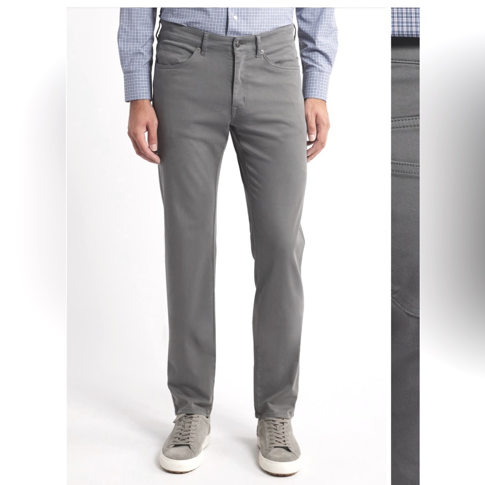 Peter Miller Signature Stretch Straight Leg Pants - Grey